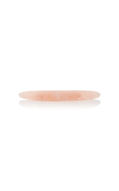 Shop Cult Gaia Set-of-two Marbled Acrylic Barrettes In Pink
