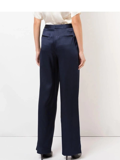 Shop Adam Lippes Silk Pleated Trousers