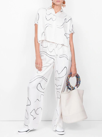 Shop The Row Abstract Print Trousers
