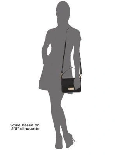 Shop Furla Saffiano Leather Crossbody Bag In Onyx