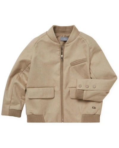 Shop Dior Solid Stand Collar Jacket In Nocolor
