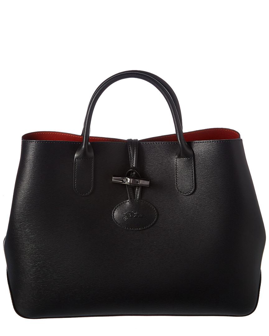 Longchamp Roseau Small Leather Tote In 
