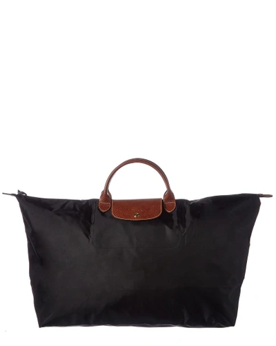 Shop Longchamp Le Pliage Xl Nylon Travel Bag In Black