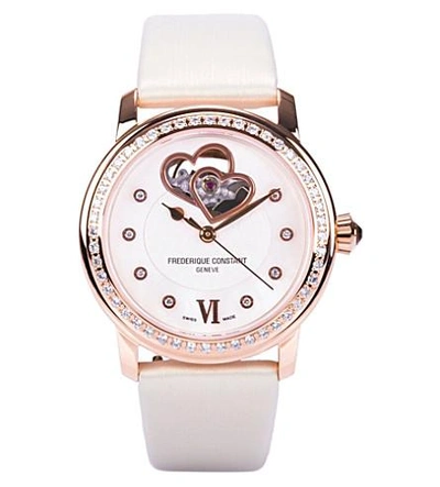 Shop Frederique Constant Fc-310whf2pd4 World Heart Foundation Watch In Stainless Steel
