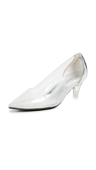 Shop Jeffrey Campbell Gracienne Vinyl Pumps In Clear