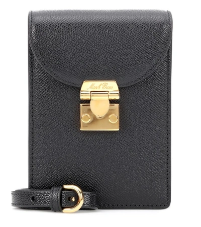 Shop Mark Cross Josephine Mini Leather Shoulder Bag In Black