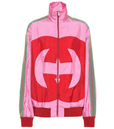 Shop Gucci Interlocking G Track Jacket In Pink