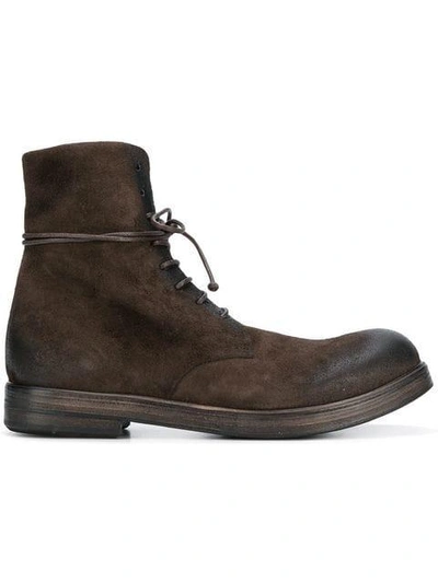 Shop Marsèll Lace-up Boots In Brown