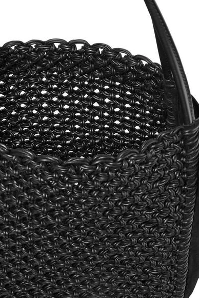 Shop Proenza Schouler L Woven Leather And Suede Tote