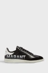 ISABEL MARANT Bryce Suede-Trimmed Leather Trainers,662738