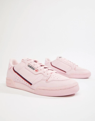 Shop Adidas Originals Continental 80's Sneakers In Pink B41679 - Pink