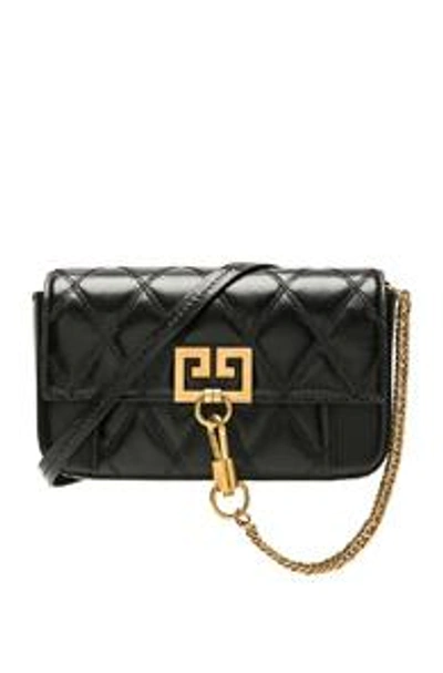 Shop Givenchy Mini Pocket Chain Bag In Black