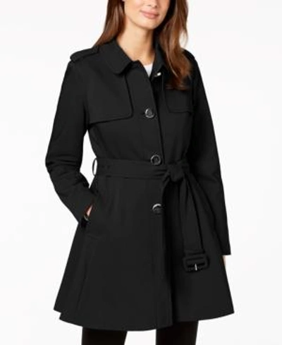 Kate Spade New York Belted Trench Coat In Black | ModeSens