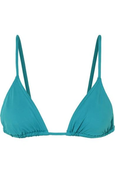 Shop Eres Les Essentiels Mouna Bikini Top In Turquoise