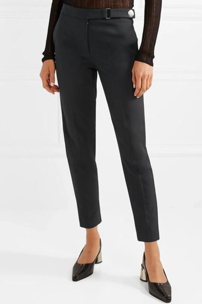 Shop Proenza Schouler Carrot Twill Tapered Pants In Black