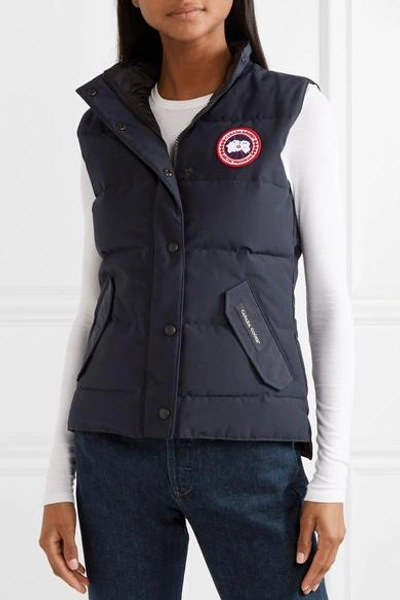 Shop Canada Goose Freestyle Quilted Shell Down Vest In Navy