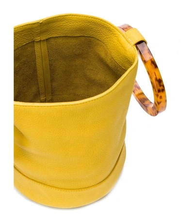 Shop Simon Miller Yellow Bonsai 20cm Bucket Bag