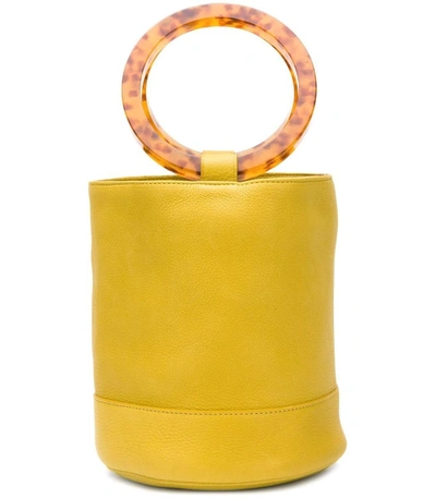 Shop Simon Miller Yellow Bonsai 20cm Bucket Bag