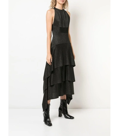 Shop Proenza Schouler Black Halter Midi Dress