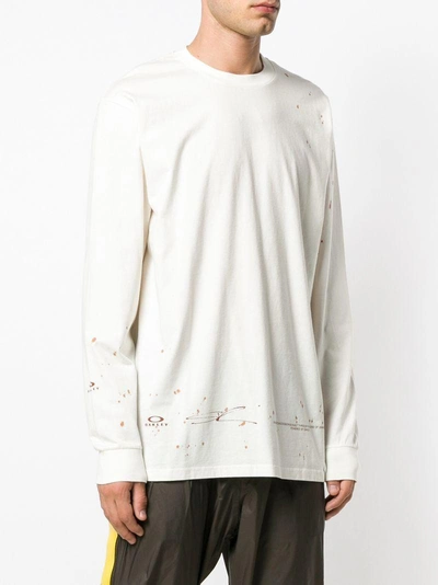 Shop Oakley By Samuel Ross Signature Long Sleeve Top - White