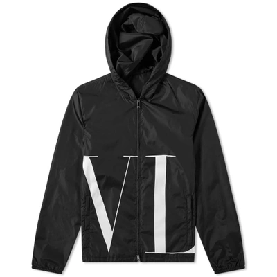 Shop Valentino Vltn Windbreaker In Black