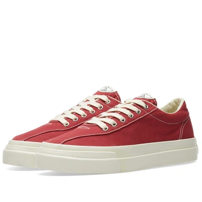 Shop Stepney Workers Club Dellow Canvas Sneaker In Red