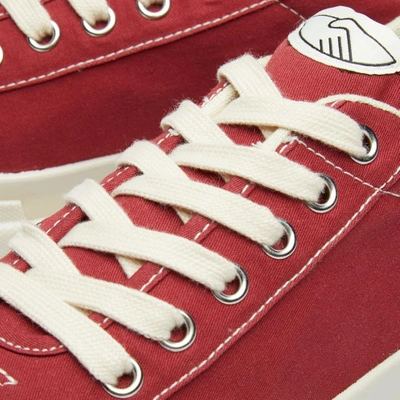 Shop Stepney Workers Club Dellow Canvas Sneaker In Red