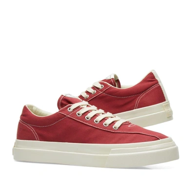 Shop Stepney Workers Club Dellow Canvas Sneaker In Red