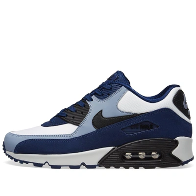 Shop Nike Air Max 90 Leather In Blue