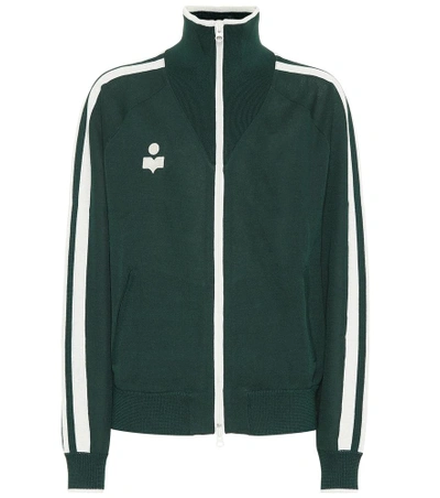 Shop Isabel Marant Étoile Track Jacket In Green