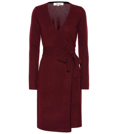 Shop Diane Von Furstenberg Linda Cashmere Wrap Dress In Red