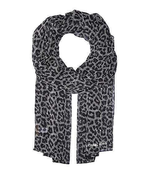 michael kors scarf black and white