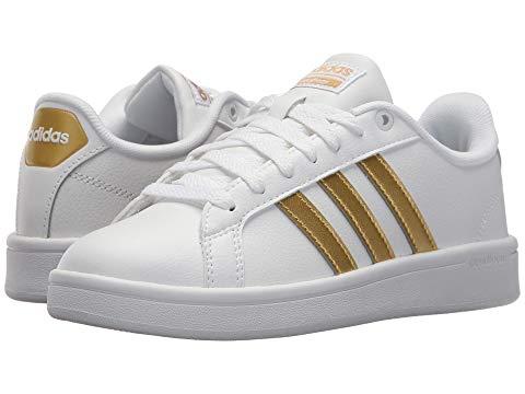 adidas cloudfoam white and gold