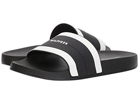 tommy hilfiger slides black