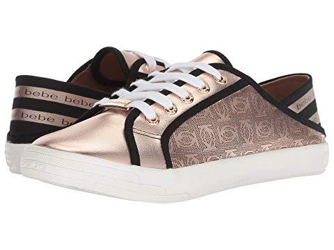 bebe rose gold sneakers