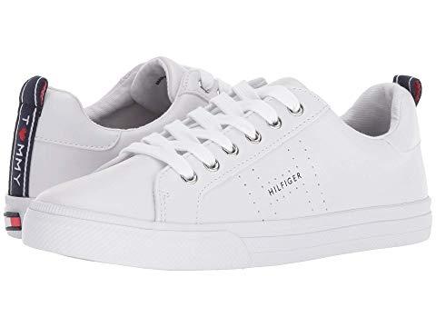 tommy hilfiger white leather sneakers