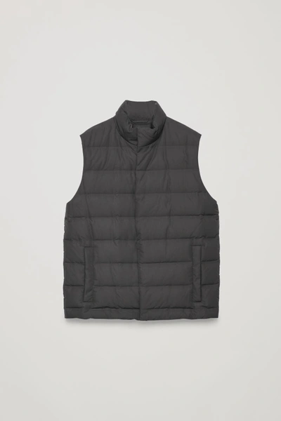 Shop Cos Padded Gilet In Black
