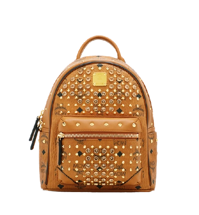 Shop Mcm Stark Diamond Swarovski Backpack In Visetos In Co