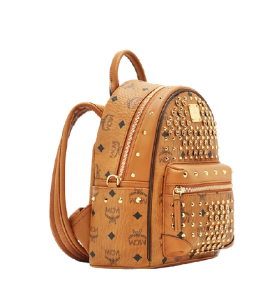 Shop Mcm Stark Diamond Swarovski Backpack In Visetos In Co