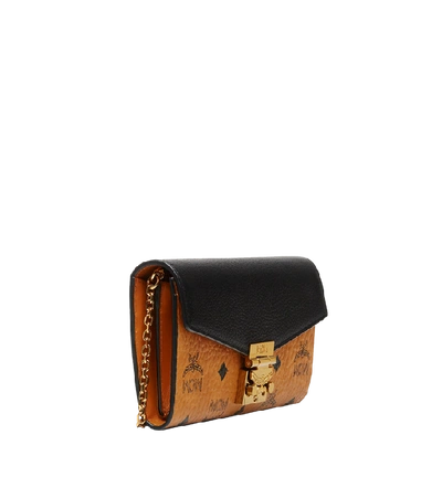 Patricia crossbody wallet in visetos leather block hotsell