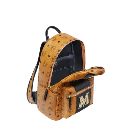 Shop Mcm Stark Logo Stripe Backpack In Visetos In Co
