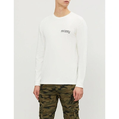 STUSSY LOGO-PRINT COTTON-JERSEY T-SHIRT 