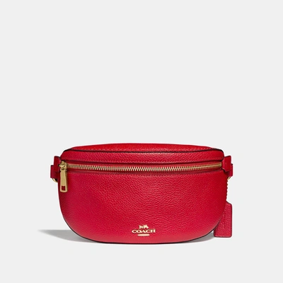 Shop Coach Belt Bag In Jasper/gold