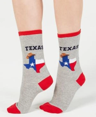 Shop Hot Sox Women's Texas Fashion Crew Socks In Sweatshirt