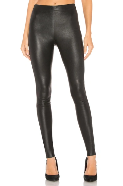 Shop Alice And Olivia Maddox Leather Legging In Black