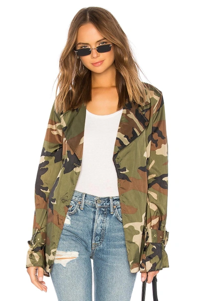 Shop Lpa Trench Coat In Army. In Camo