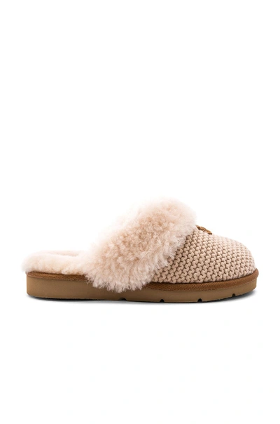 Shop Ugg Cozy Knit Slipper In Cream