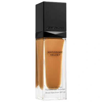 Shop Givenchy Matissime Velvet Radiant Mattifying Fluid Foundation Spf 20 N09 Mat Cinnamon 1 oz/ 30 ml