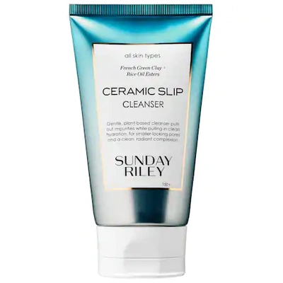 Shop Sunday Riley Ceramic Slip French Green Clay Cleanser 5 oz/ 150 ml