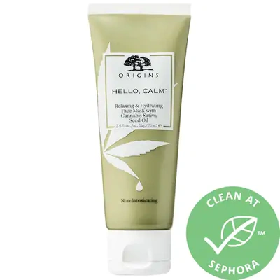 Shop Origins Hello Calm&trade; Relaxing & Hydrating Face Mask With Hemp Seed Oil 2.5 oz/ 75 ml